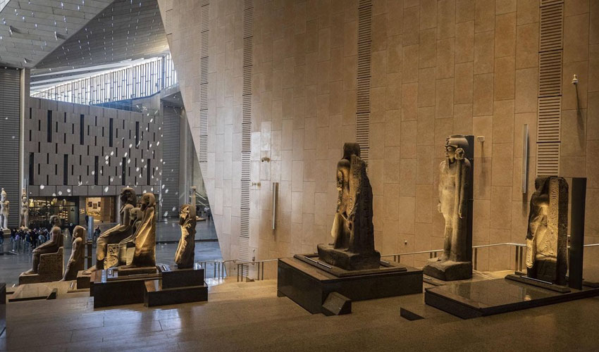 The soft opening of the Grand Staircase of the Grand Egyptian Museum (GEM) was held on Thursday.